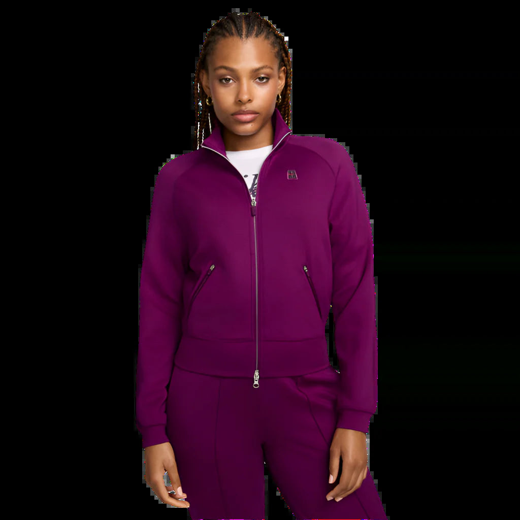 FULL ZIP TENNIS JACKET SANGRIA WOMAN