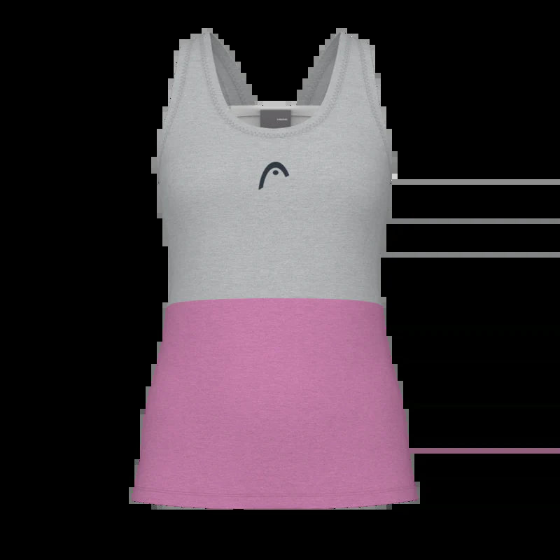 PLAY TECH TANK TOP CYCLAME/GREY WOMAN