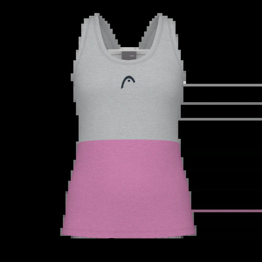 PLAY TECH TANK TOP CYCLAME/GREY WOMAN