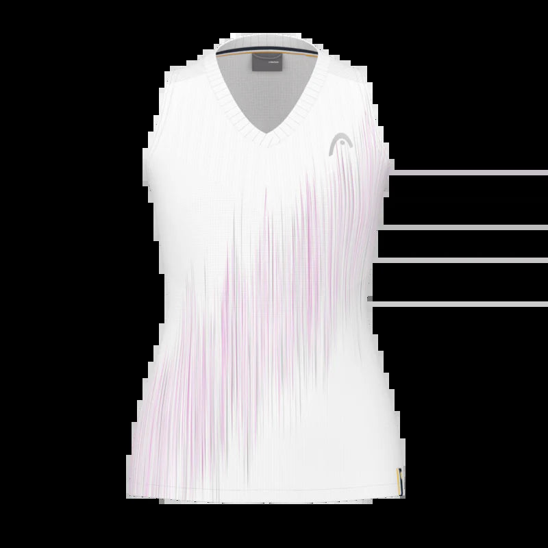 PERFORMANCE TANK TOP VIVID PINK/PRINT WOMAN