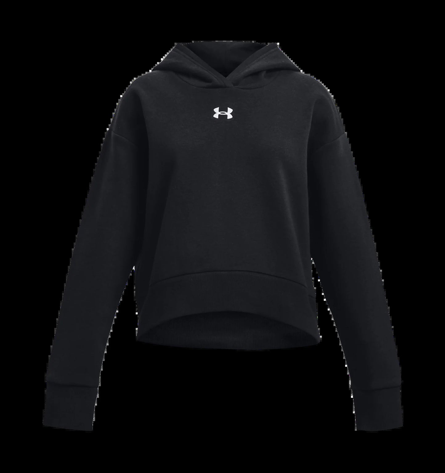 RIVAL FLEECE CROP HOODIE BLACK GIRL