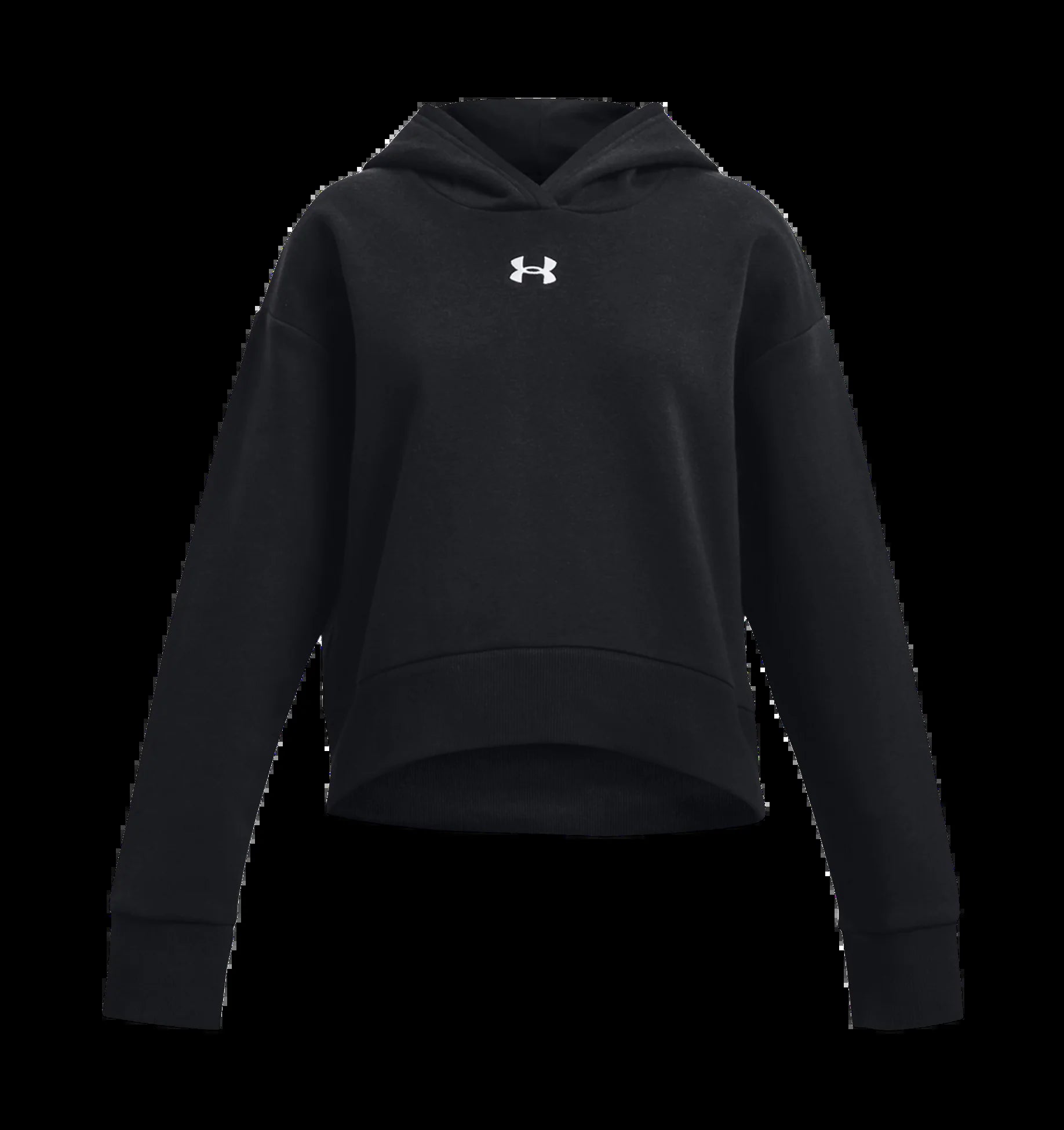 RIVAL FLEECE CROP HOODIE BLACK GIRL
