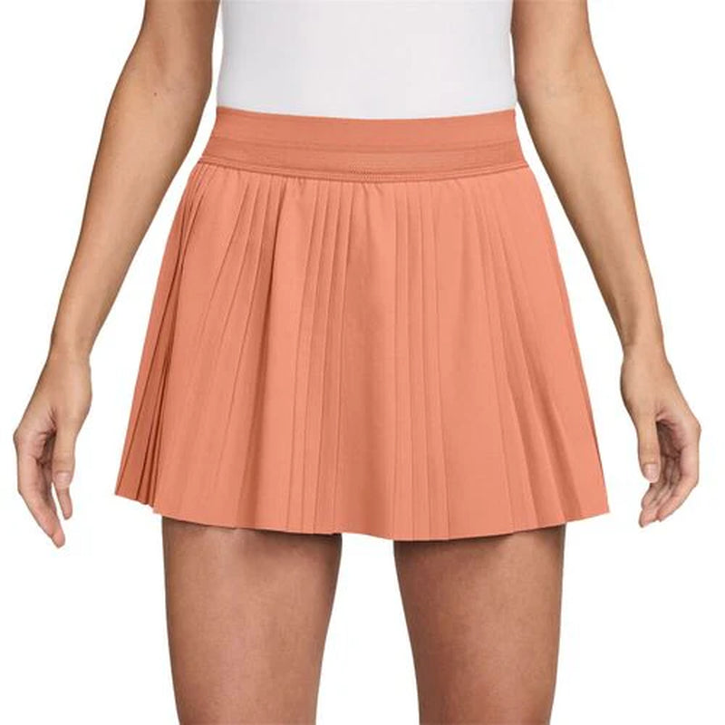 COURT ADVANTAGE DRI-FIT PLEATED TENNIS SKIRT APRICOT AGATE WOMAN