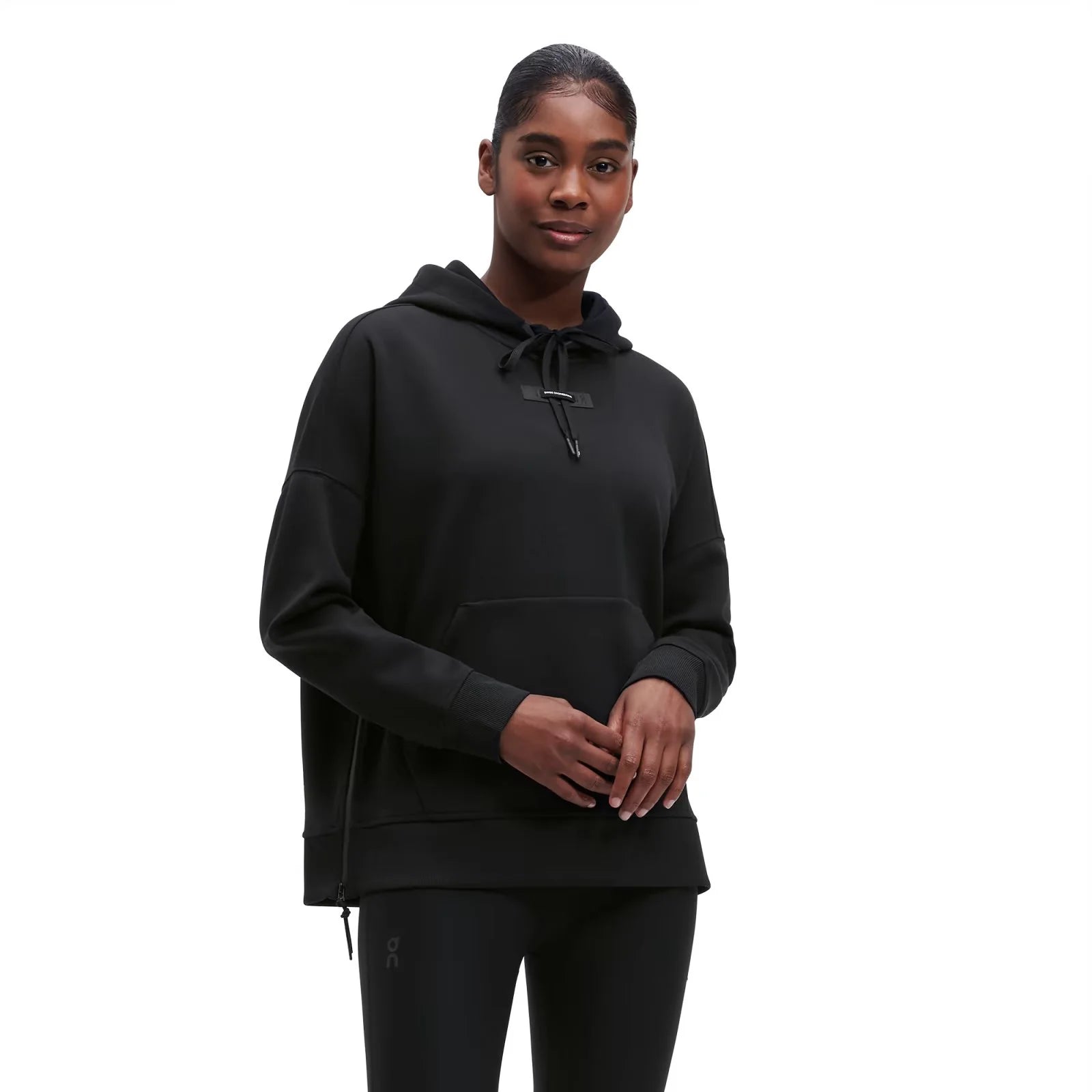 -RUNNING HOODIE BLACK WOMAN