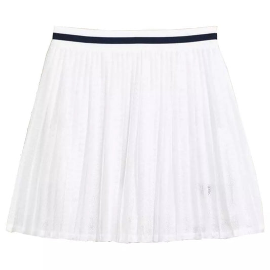 TEAM PLEATED SKIRT WHITE WOMAN
