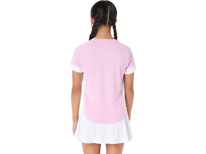 TENNIS SS TOP LIGHT UBE/WHITE GIRL