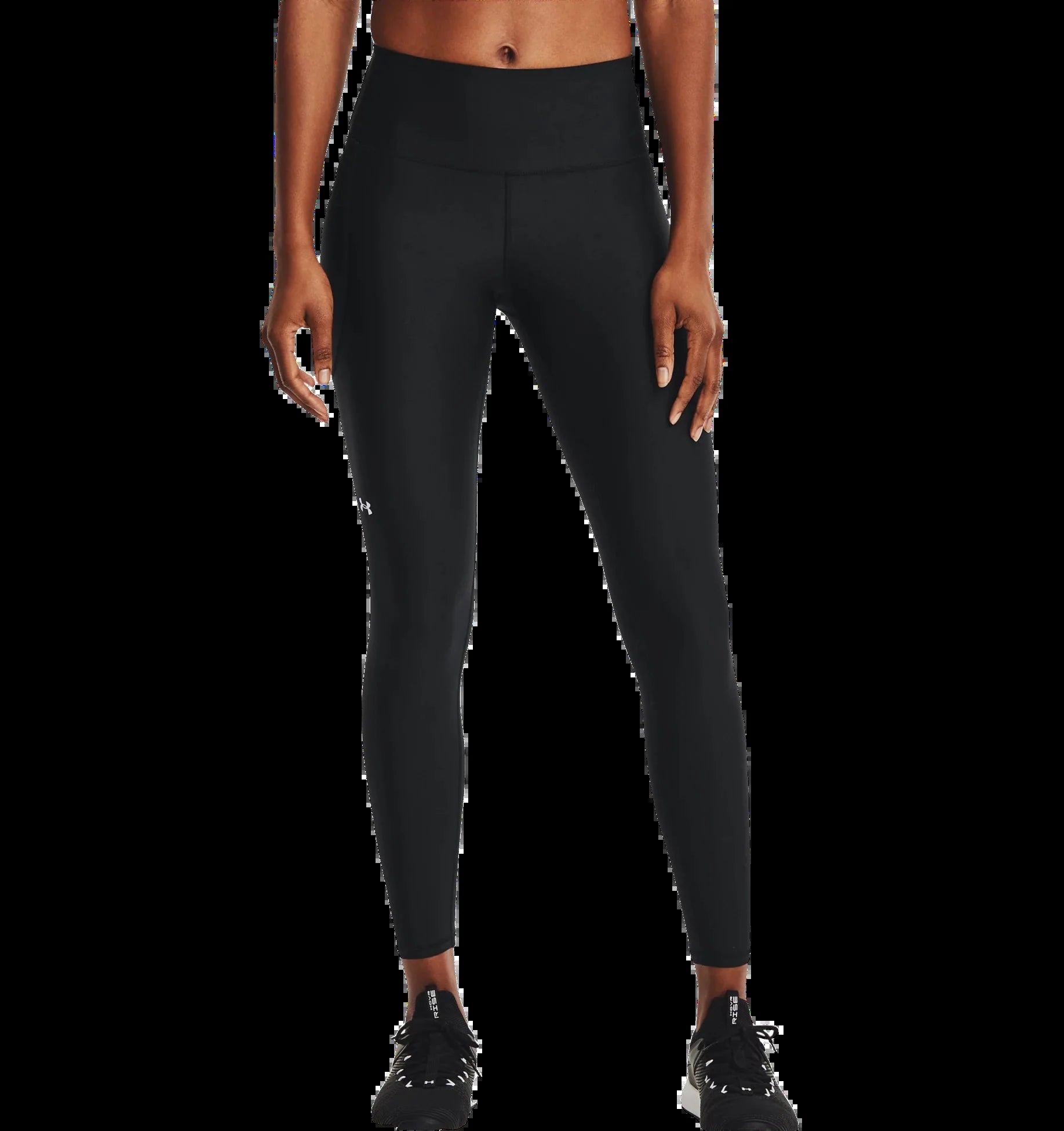 HEATGEAR® NO-SLIP WAISTBAND FULL-LENGTH LEGGINGS BLACK WOMAN